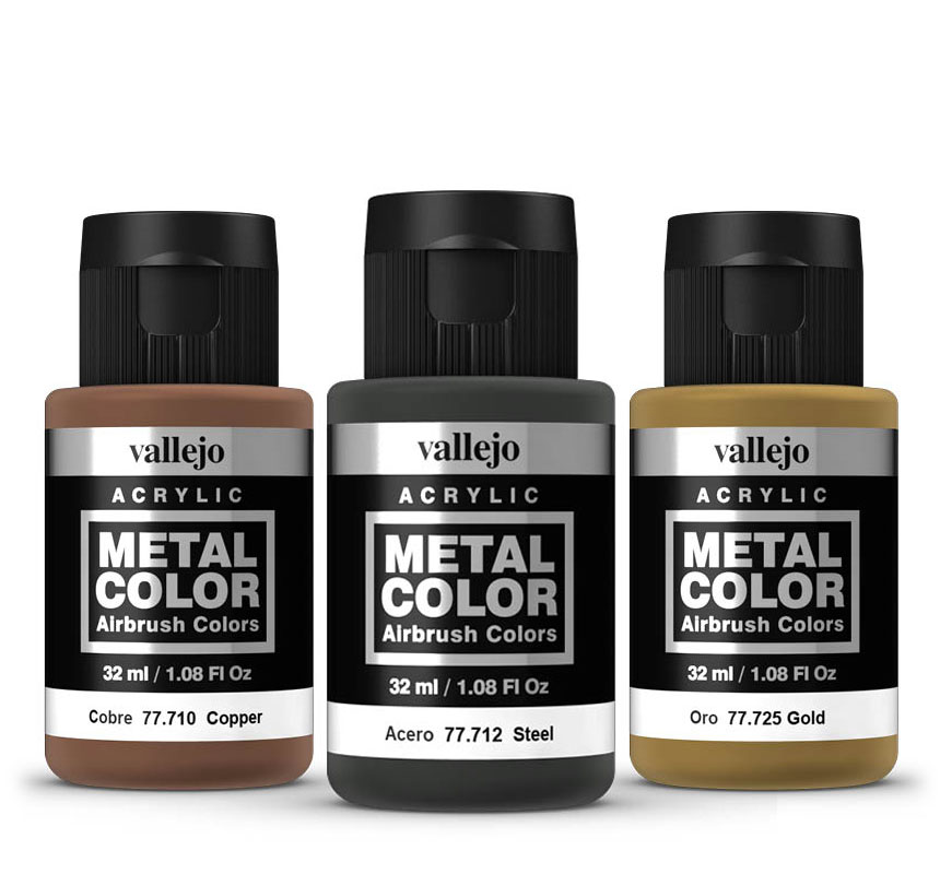 VALLEJO METAL COLORS - AIRBRUSH PAINT - GOLD 32ML - 77.725